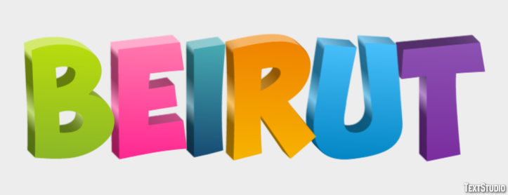 Beirut Text effect