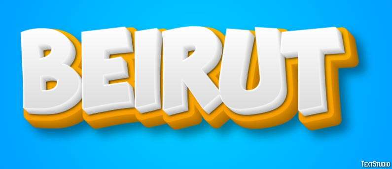 Beirut Text effect