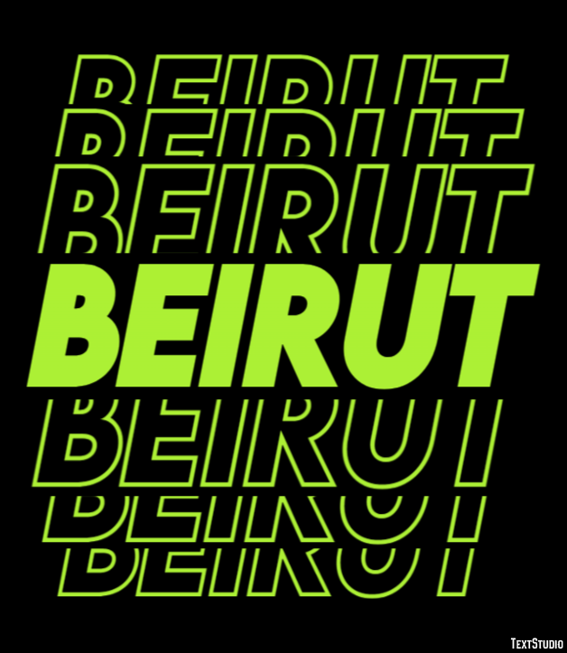 Beirut Text effect