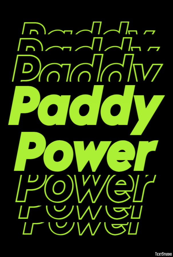 Paddy Power Texteffekt