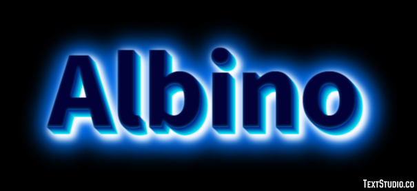Albino Text Effect