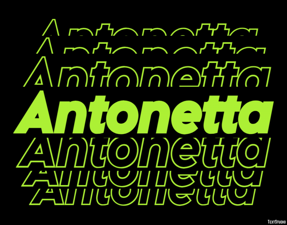 Antonetta Text Effect