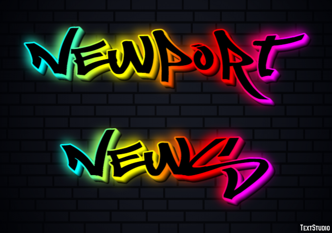 Newport News Efekt tekstowy