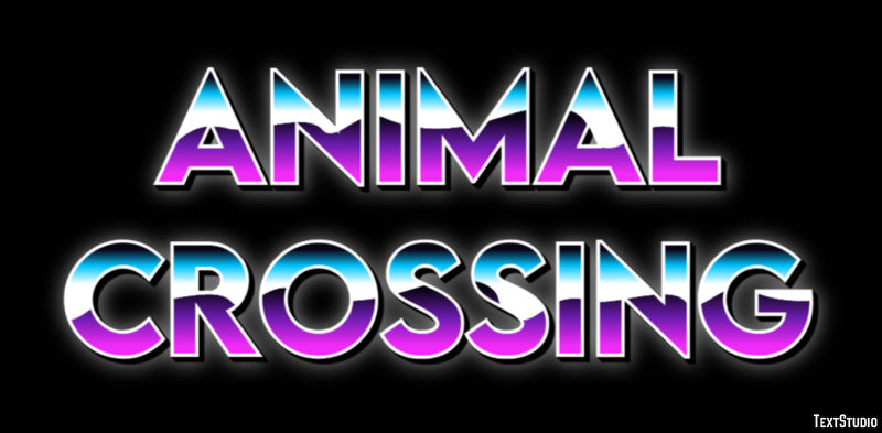 Animal Crossing Efekt tekstowy