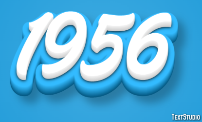 1956 Text Effect