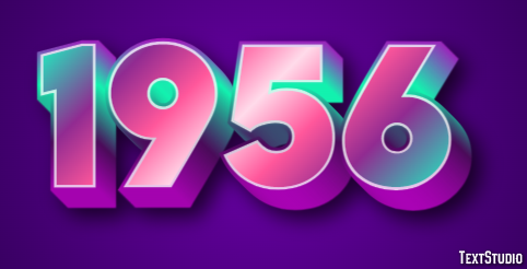 1956 Text Effect