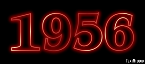 1956 Text Effect