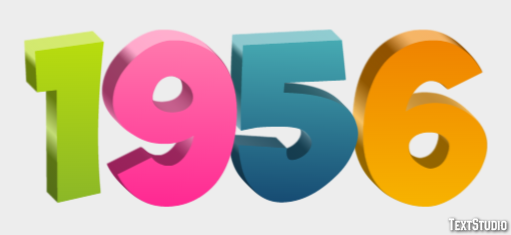 1956 Text Effect