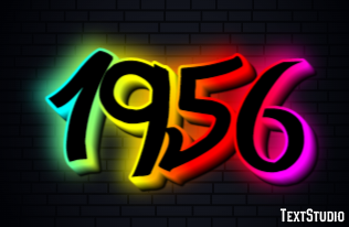 1956 Text Effect