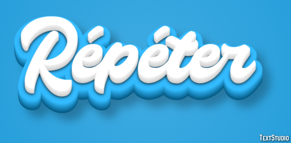 Répéter Effet de Texte