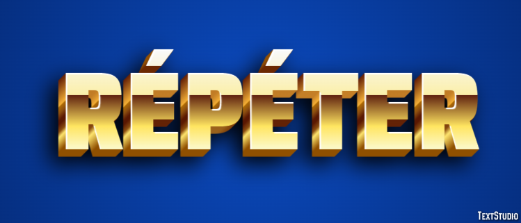 Répéter Effet de texte