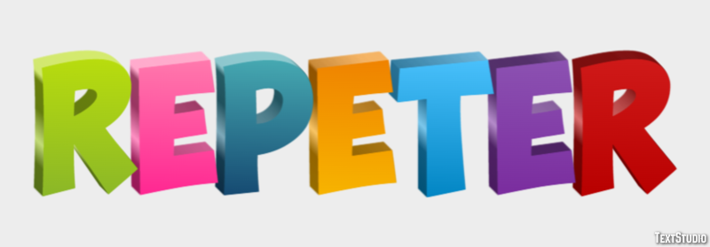 Répéter Effet de Texte