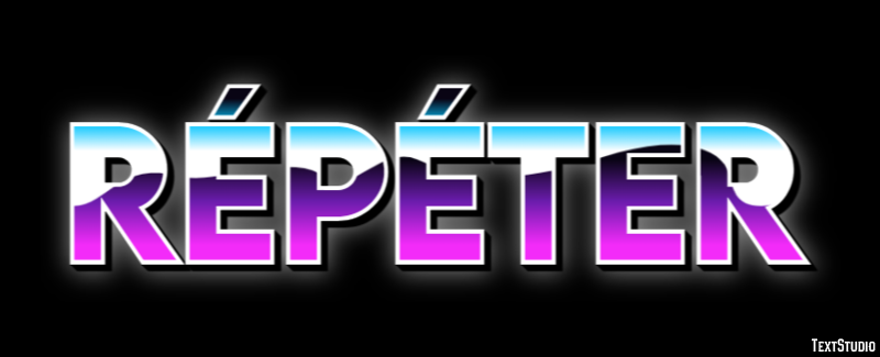 Répéter Effet de Texte