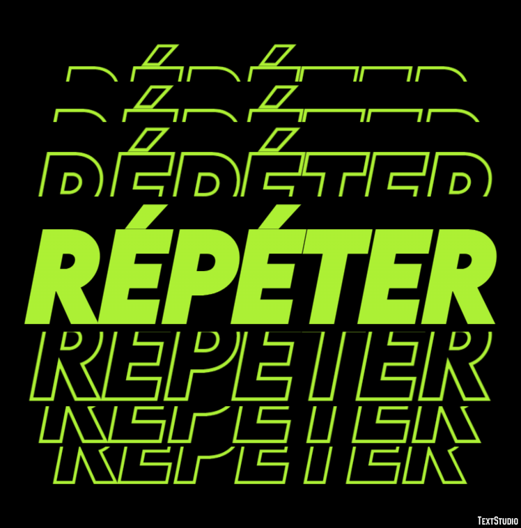 Répéter Effet de Texte