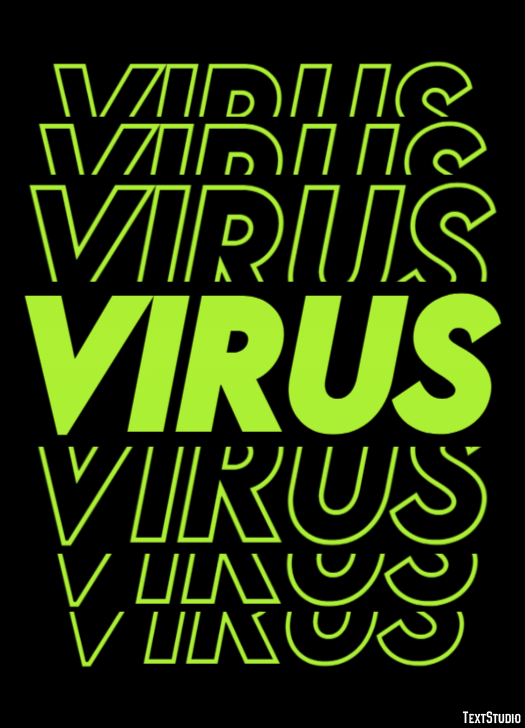 Virus Text effect