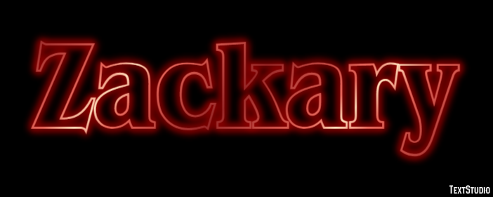 Zackary Text effect