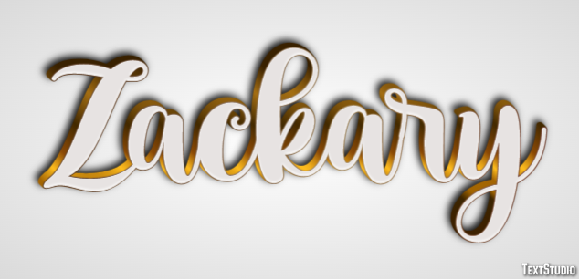 Zackary Text Effect