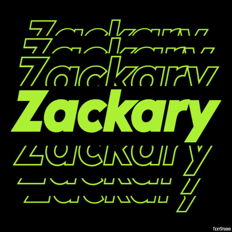 Zackary Text Effect
