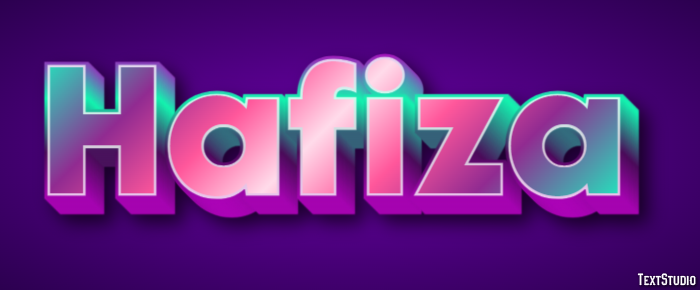 Hafiza Text Effect