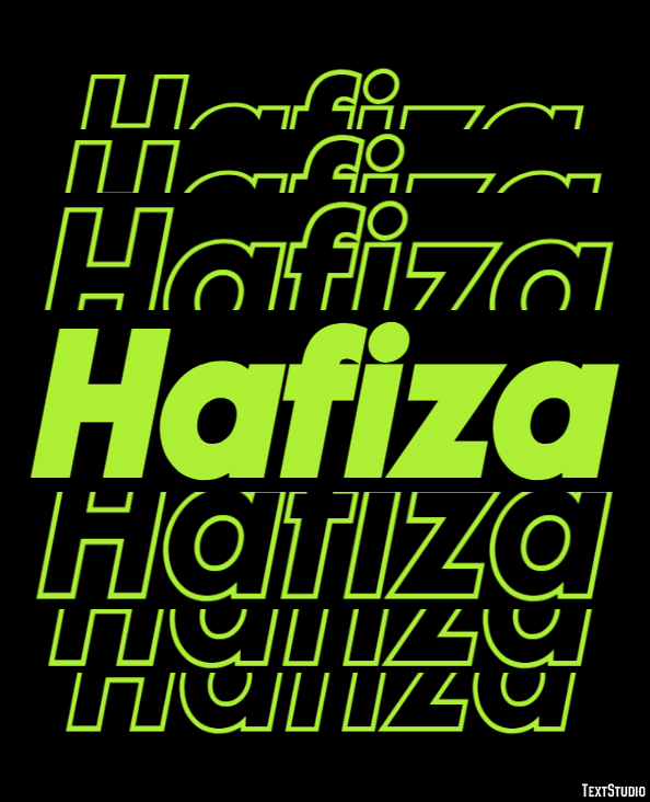 Hafiza Efecto de texto