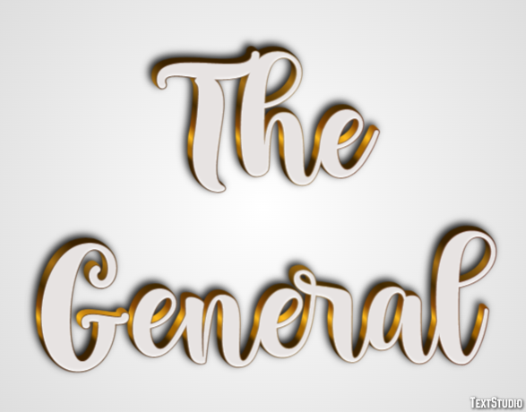 The General テキスト効果