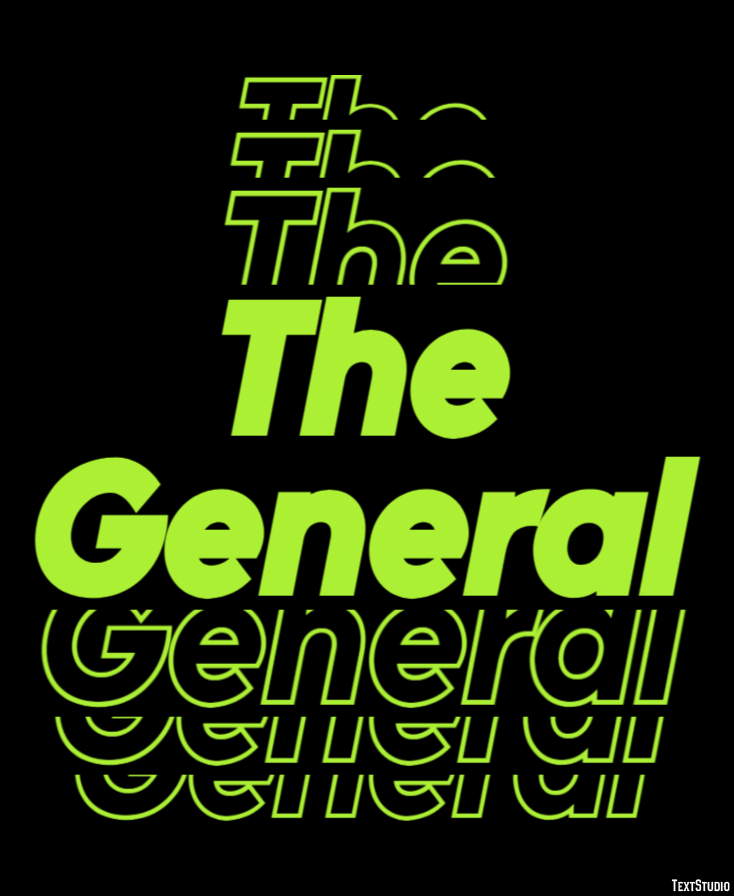 The General テキスト効果