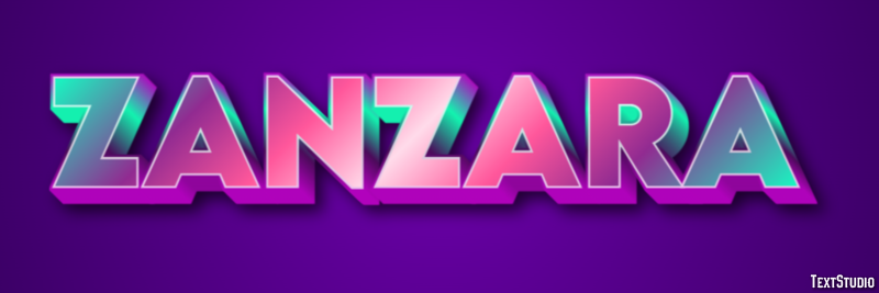 Zanzara テキスト効果