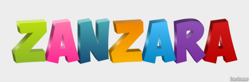 Zanzara テキスト効果