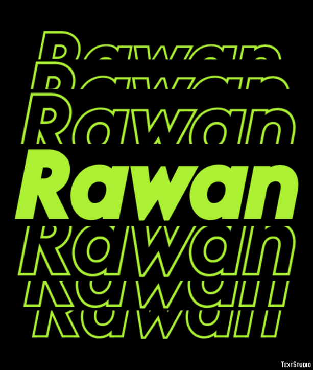 Rawan Text Effect