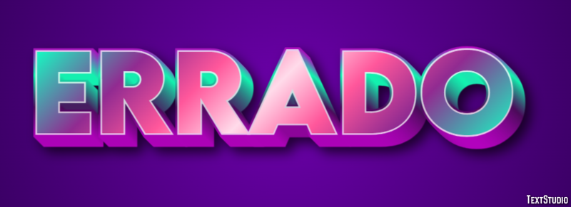 Errado Text effect