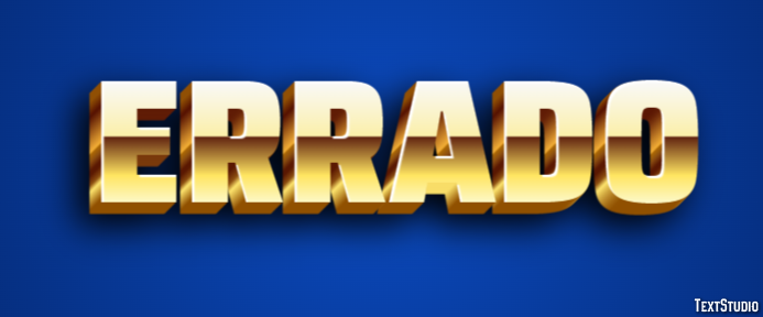 Errado Text effect
