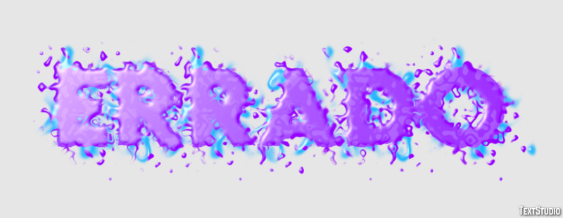 Errado Text effect