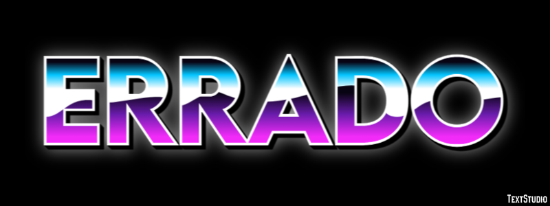 Errado Text effect