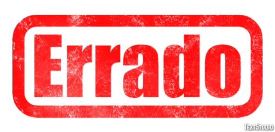 Errado Text effect