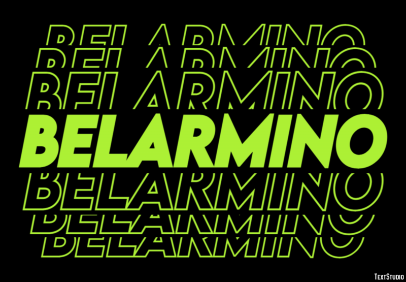 Belarmino Texteffekt