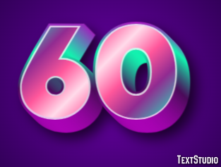 60 Text Effect