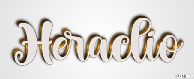 Heraclio Efecto de texto
