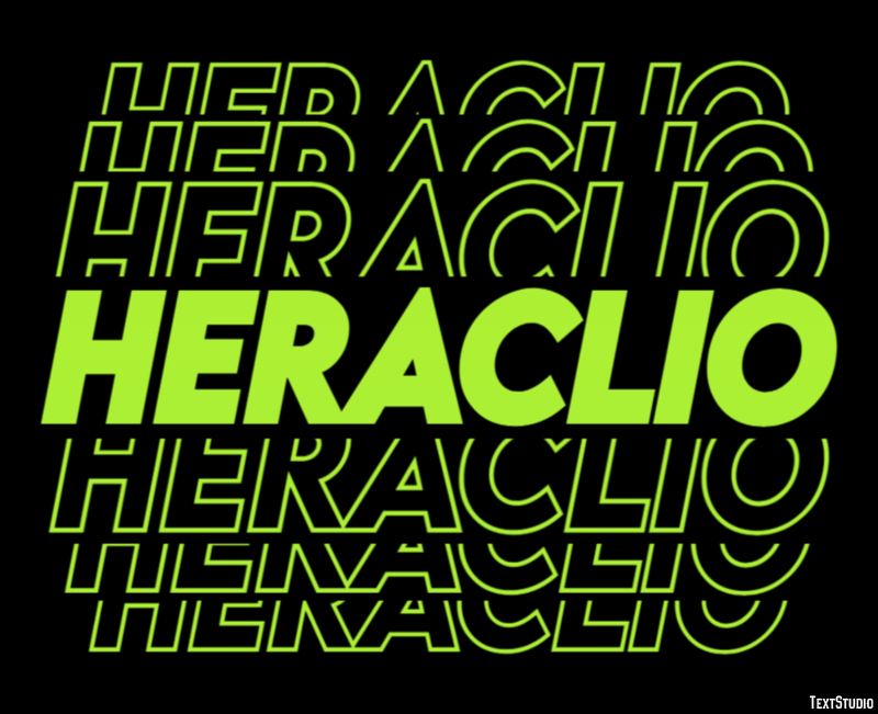 Heraclio Efecto de texto