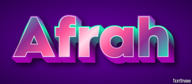 Afrah Text effect