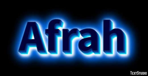 Afrah Text effect