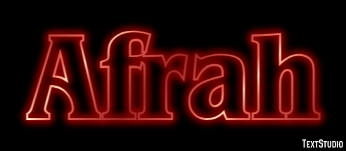 Afrah Text effect