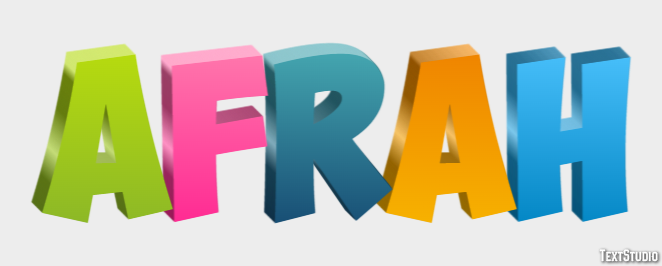 Afrah Text effect