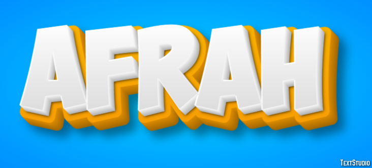 Afrah Text effect
