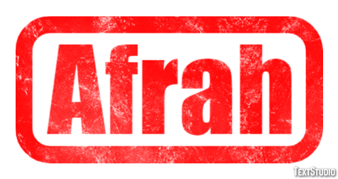Afrah Text effect
