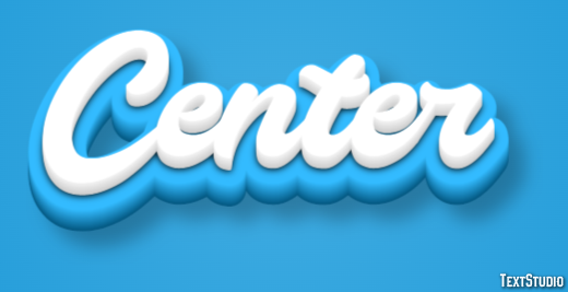 Center Text Effect