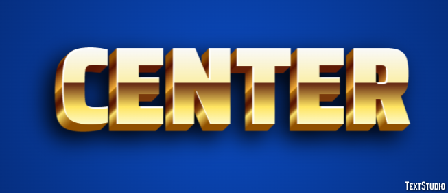 Center Text Effect