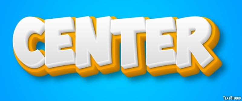 Center Text Effect