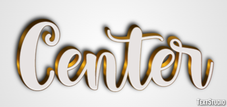 Center Text Effect