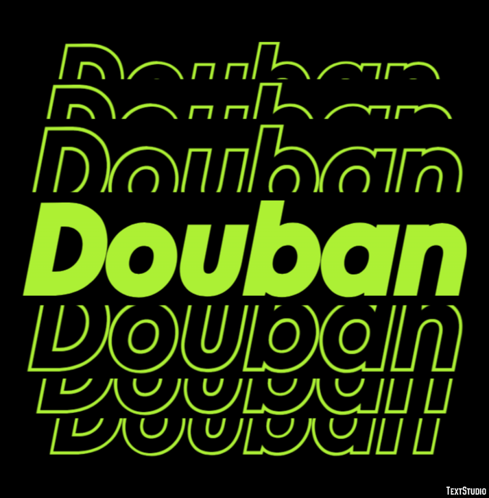 Douban Text Effect