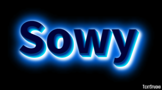Sowy Efeito do texto